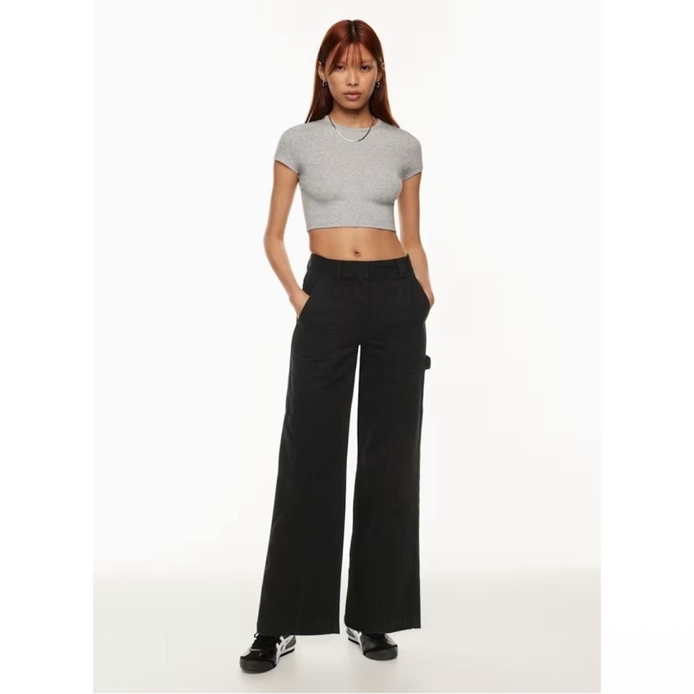 Aritzia Sunday Best Oscar Cargo Black Wide-Leg Denim Pants Size 2 Women’s